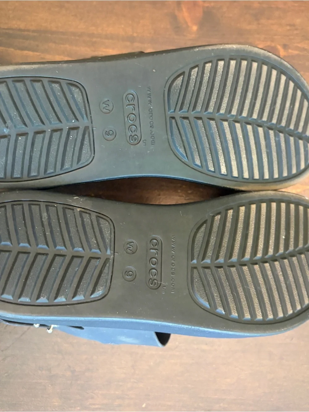 Crocs Black Platform Sandals
